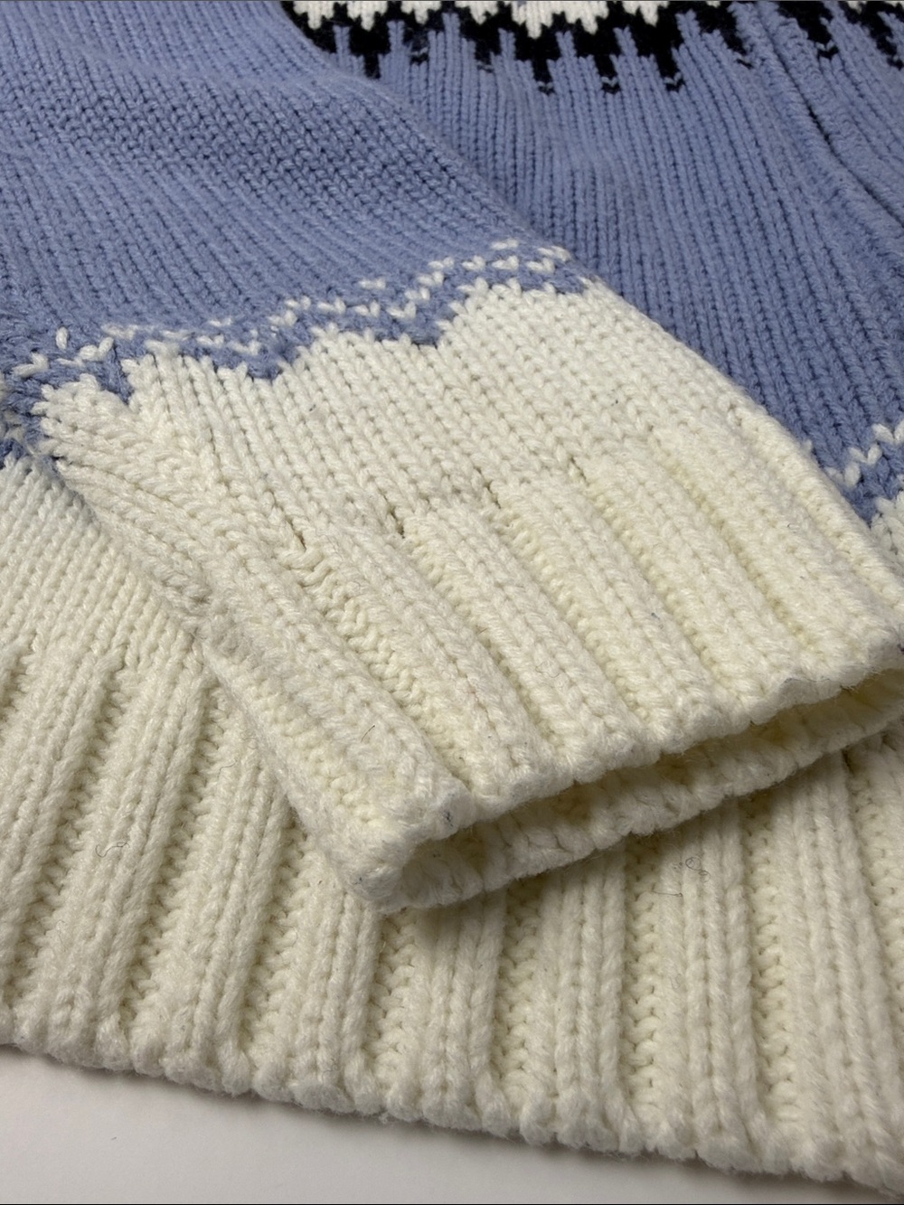 Genuine Sonoma Jean Company Heavy Knit Fair Isle Zip Cardigan Sweater Women's L - Picture 4 of 6